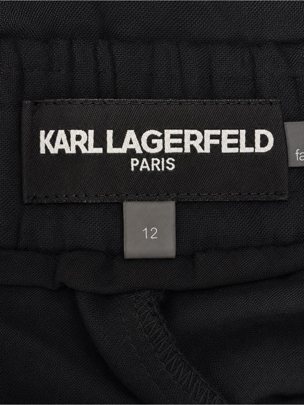 KARL LAGERFELD PARIS Women's Linen Blend Cropped Pants Size 12 - Picture 4 of 9